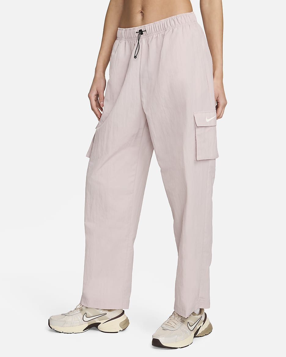 Pantalones cargo tejido de tiro alto para mujer Nike Sportswear Essential